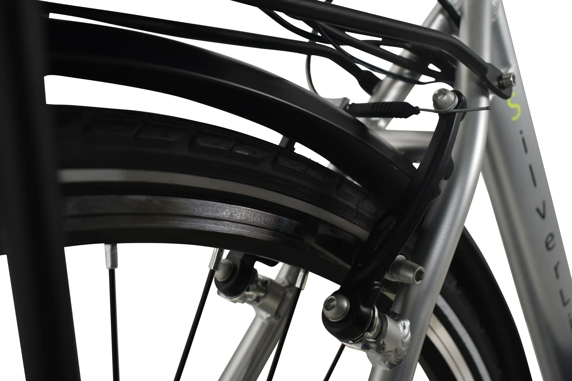 Unisex City-E-Bike, 28 Zoll, Rahmenhöhe 50 cm, 7 - Gang Nabenschaltung, silber, SilverLine, 10 Ah - 9