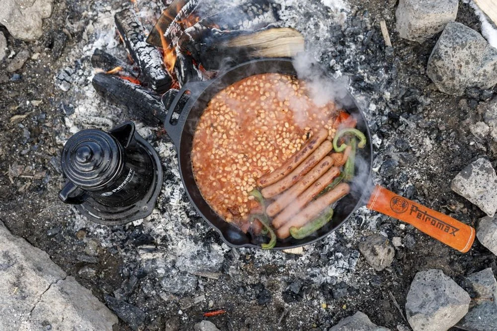 Feuerpfanne mit Stiel und gegenüberliegendem Henkel (ohne Füße) - 3