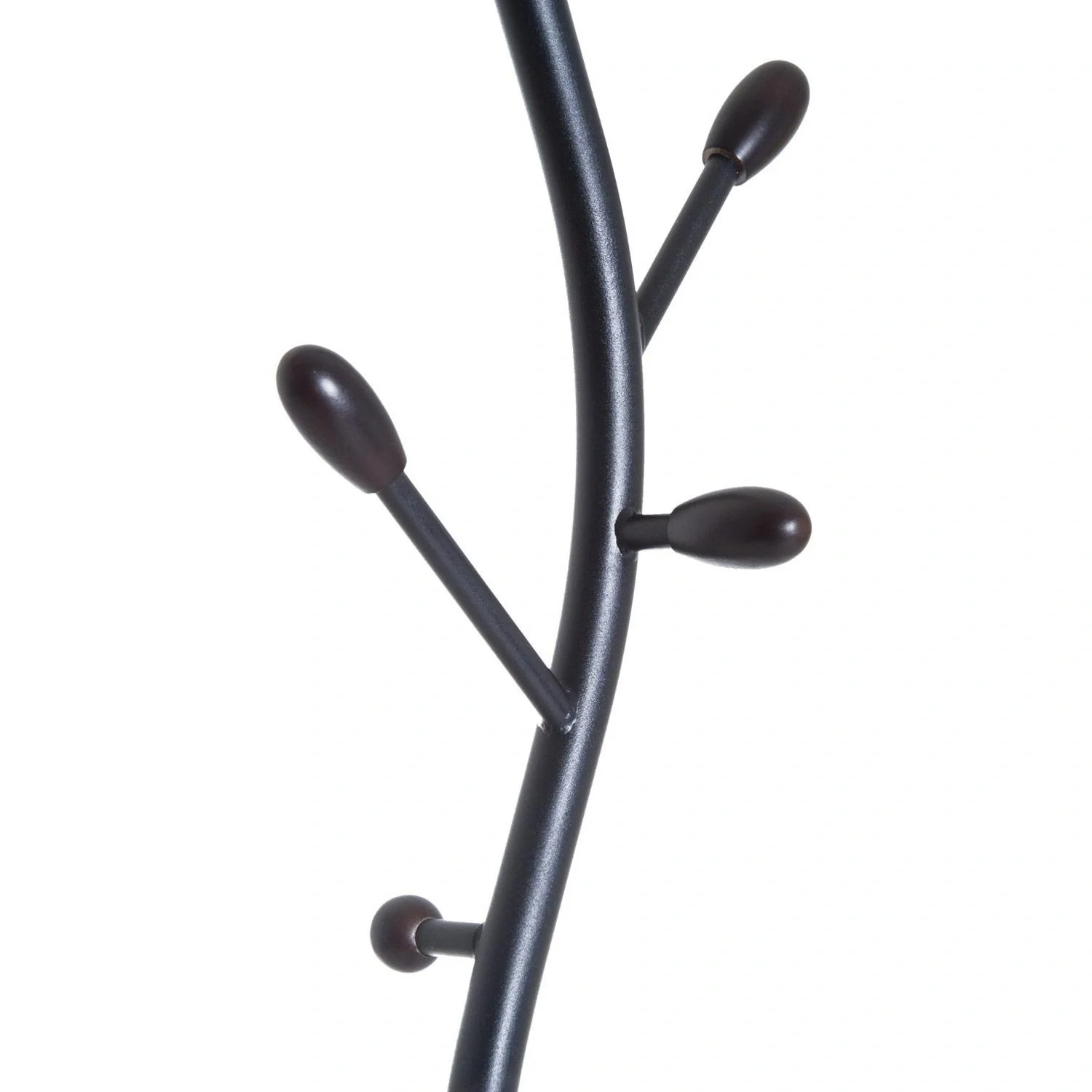 Garderobenständer Kleiderständer mit 8 Haken Schwarz 185cm - 5