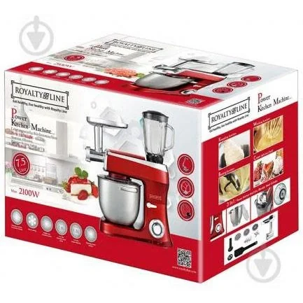 2100W - 3-in-1 Küchenmaschine - Rot - 2