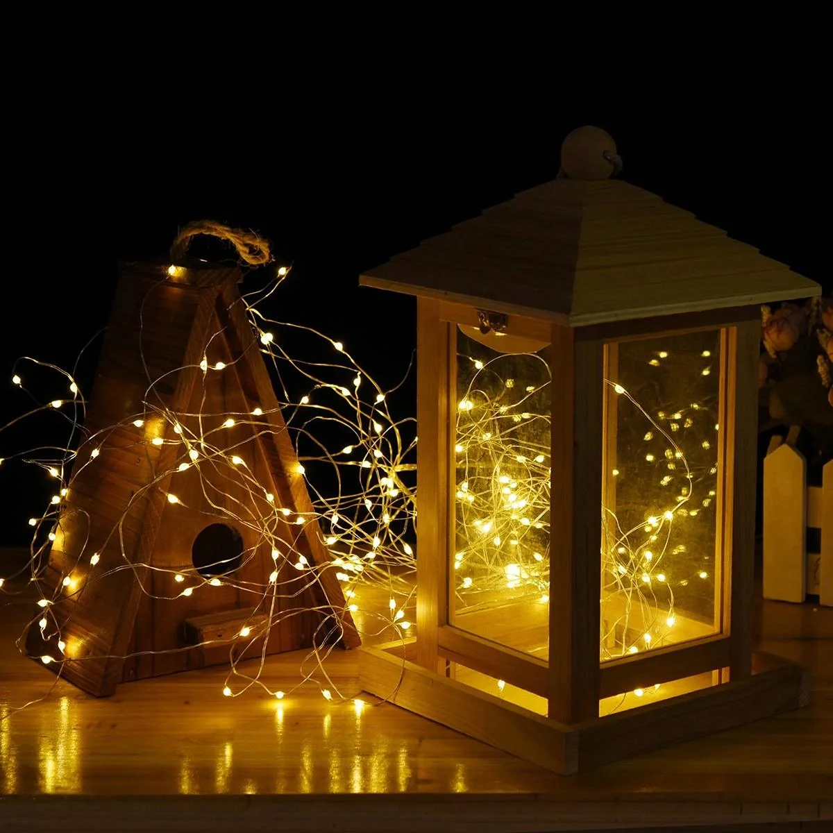 Weihnachtsbeleuchtung - 100 LED - Warmweiß - 563cm - 5