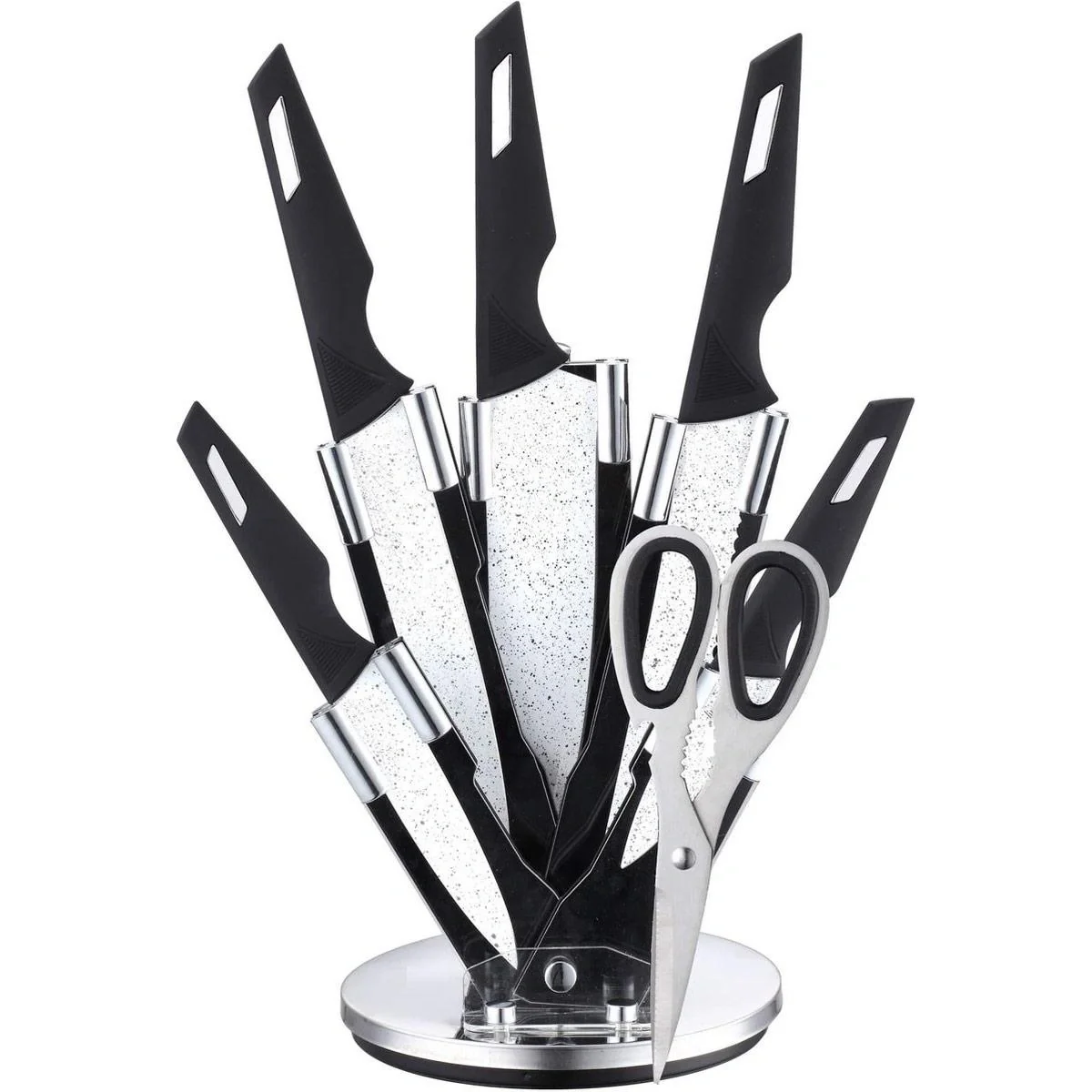 Bachmayer BM-314 7-teiliges Messerset - Inkl. Block & Schere - 1