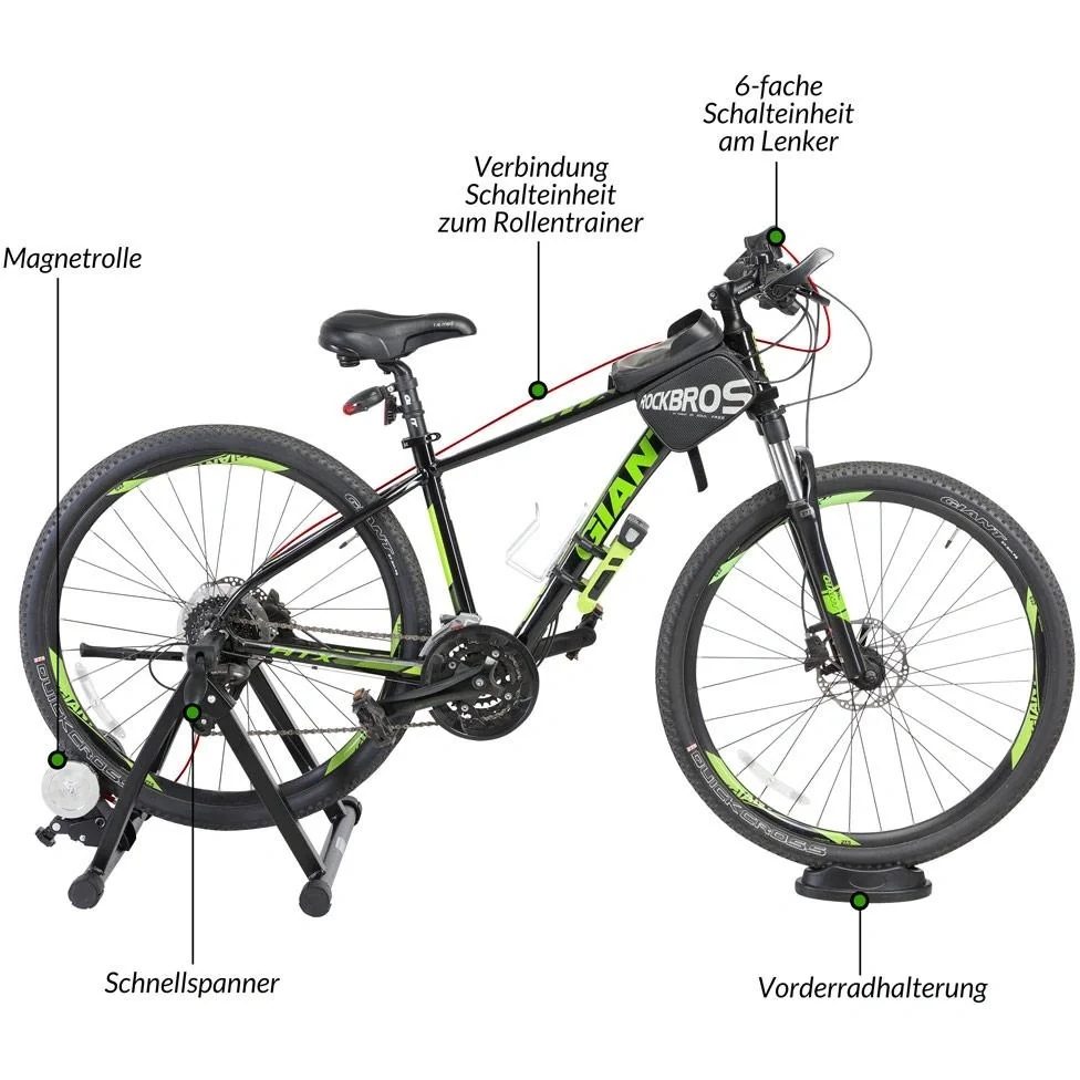 Fahrradtrainer für den Innenbereich - magnetgesteuert - bis zu 150kg - 5