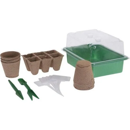 Pro Garden Kitchenplants / Grow Set 17-teilig - Pflanzen, Blumen, Kräuter - Anfänger / Kinder - 1
