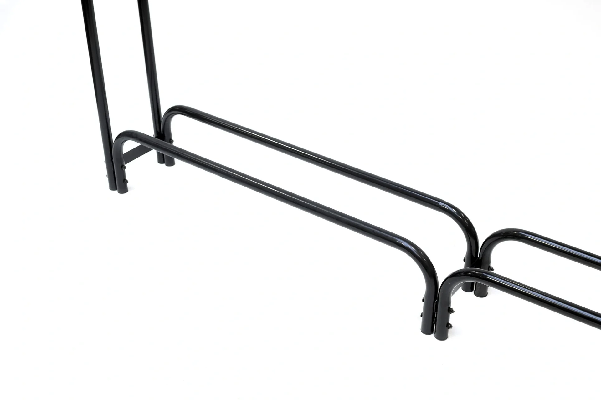 Kaminholz Kaminholzregal 244x25x118 cm Schwarz - 10