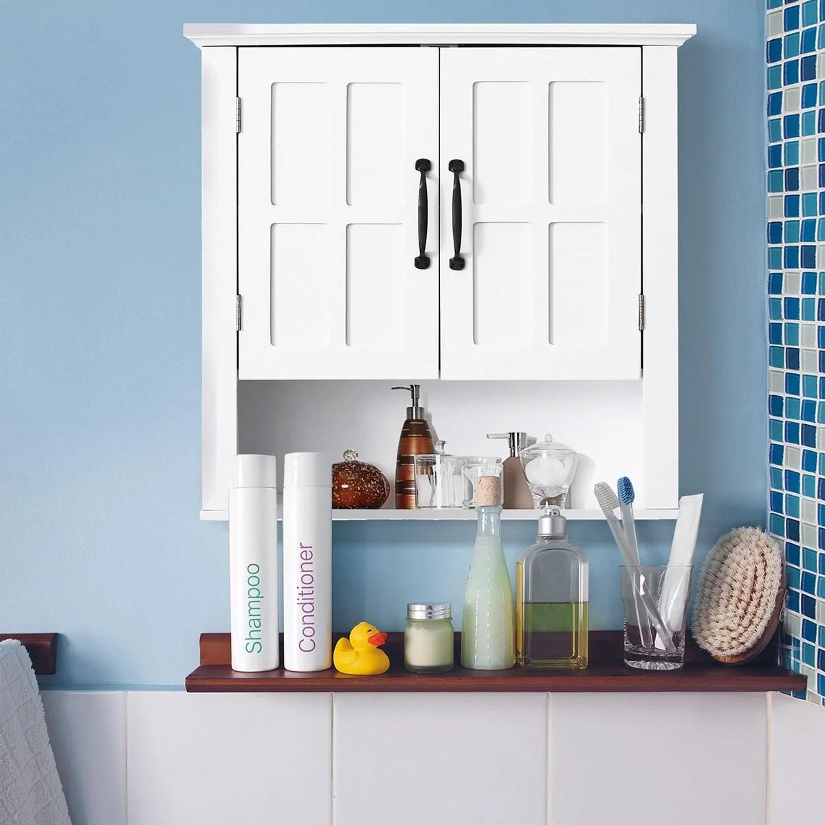 Hängeschrank mit vestellbaren Einlegeboden weiß - 10