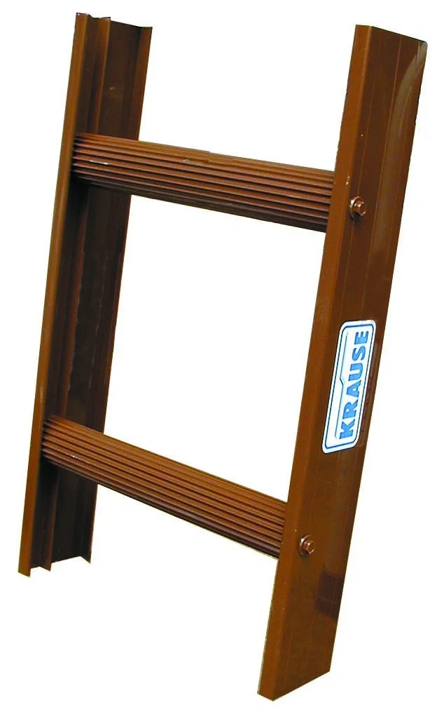 Kaminkehrerleiter, Alu, Farbe braun, 14 Sprossen, B 33 cm, L 395 cm - 2