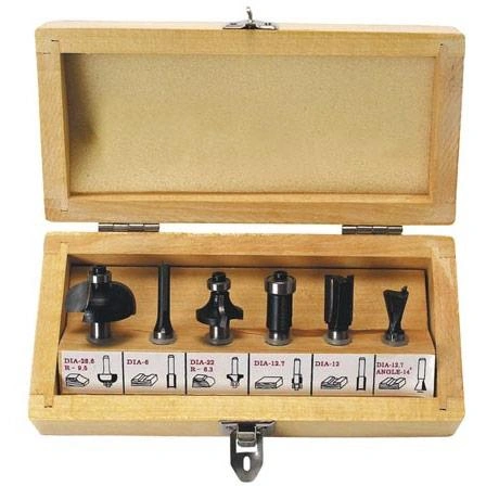 Fräsersatz - 6 Stück - Schaft Ø 8 mm - 1