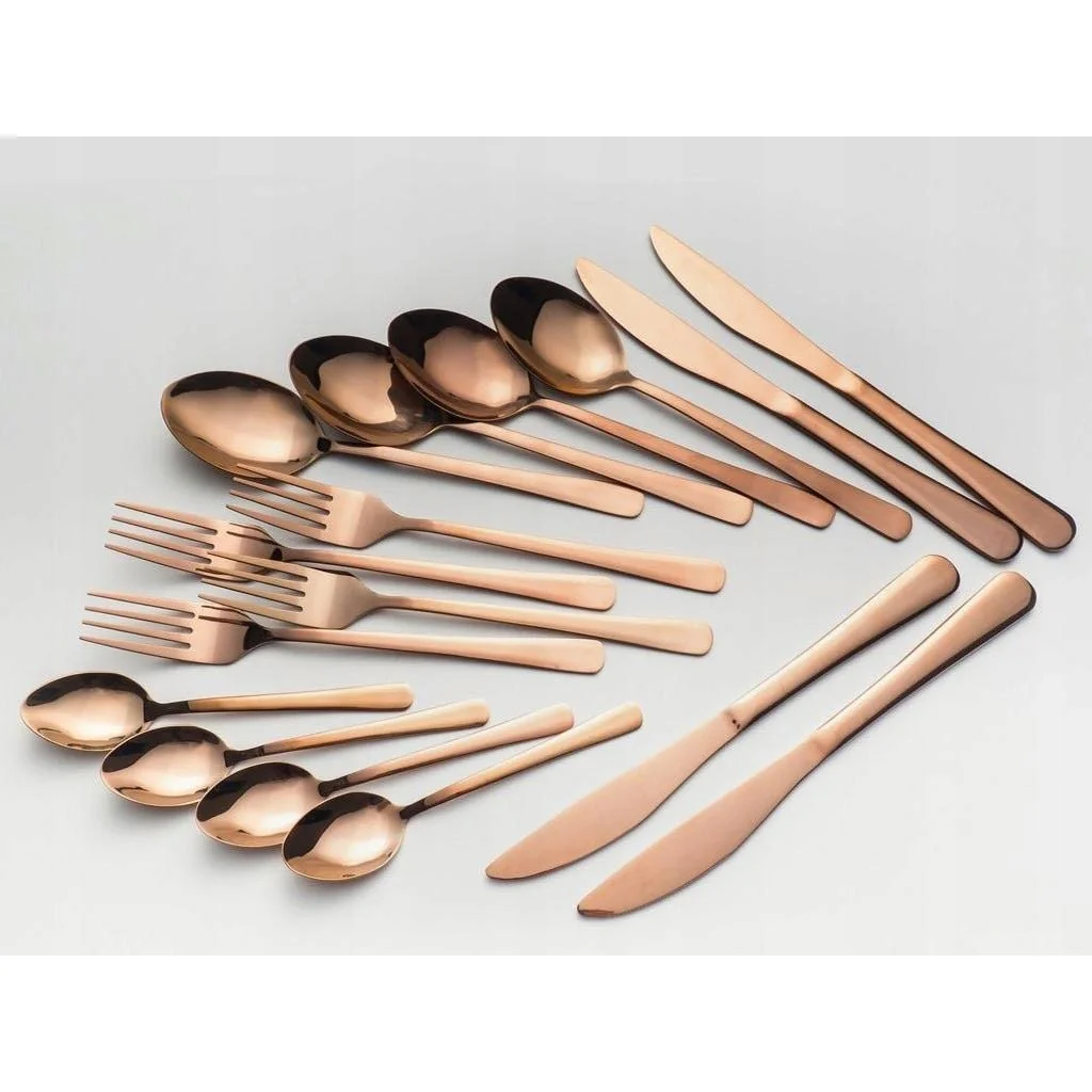 NL Besteckset - 16 Teile - 4 Personen - Kupfer - 3