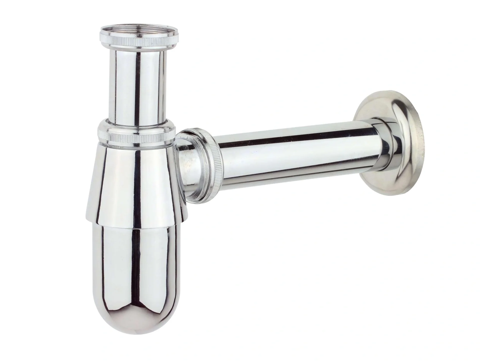 Flaschensiphon, Chrom, 1 1/4" x 32 mm - 2