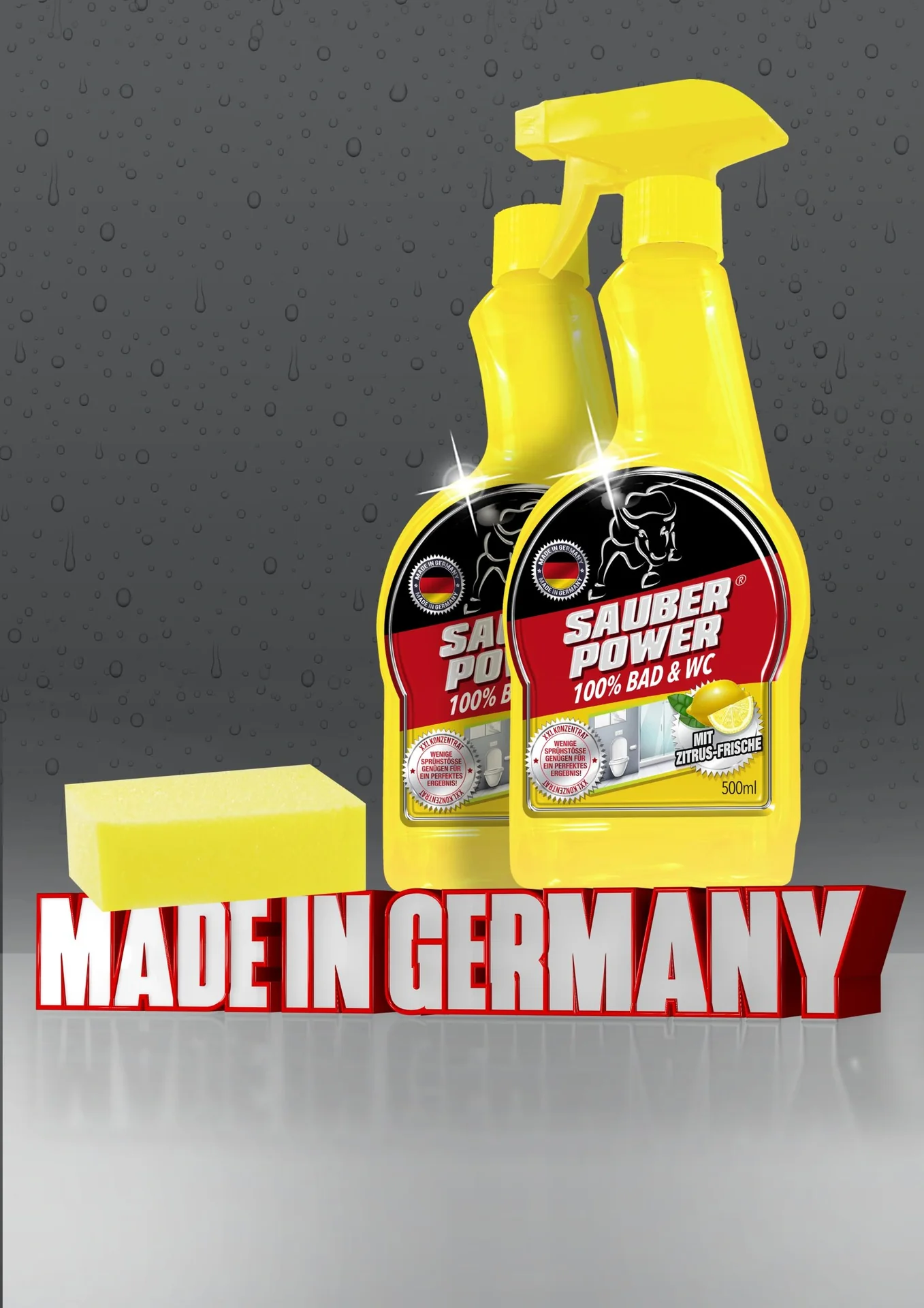 Bad & WC Reiniger-Konzentrat "Sauber-Power", 4-teilig - 5