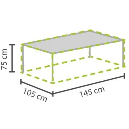 schutzhülle für gartentisch - max. 140 cm - 3