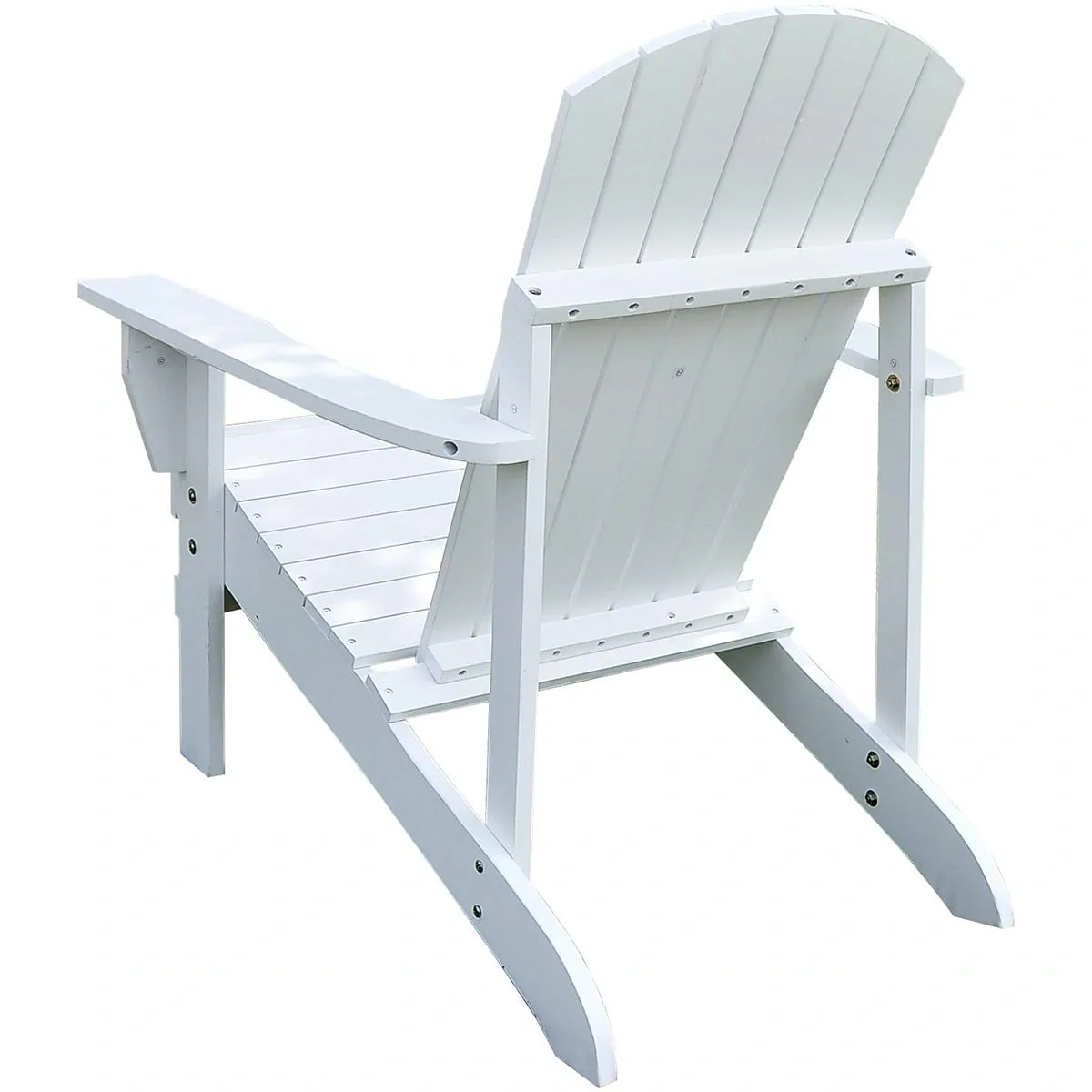 Gartenstuhl mit Getränkehalter weiß - 9