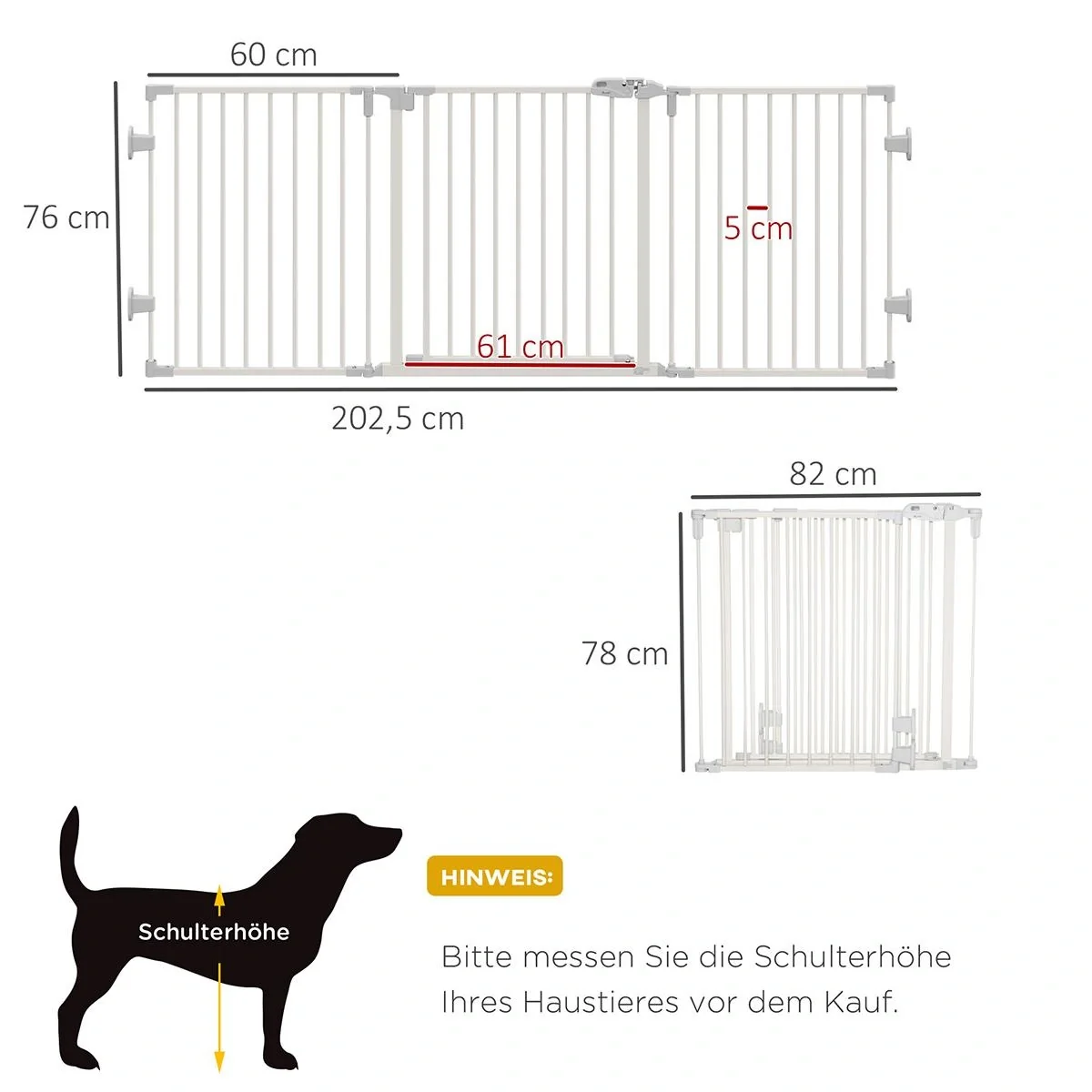 Hunde Absperrgitter Türschutzgitte - 5