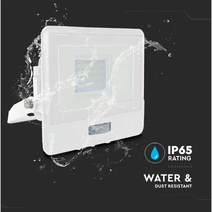 VT-128S LED-Flutlicht mit Sensor - 20 W - 1510 Lm - 6500K - Weiß - 9