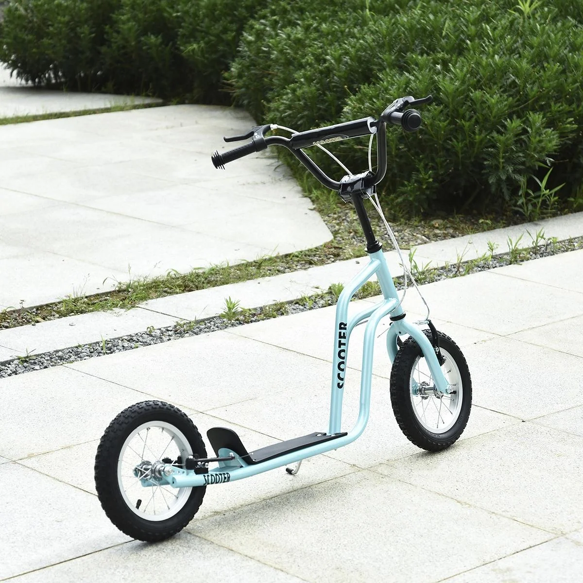 Kinderroller Lenker Verstellbar Scooter Tretroller Cityroller Kinder Roller Kickboard mit Luftreifen 12 Zoll ab 5 Jahre - 1