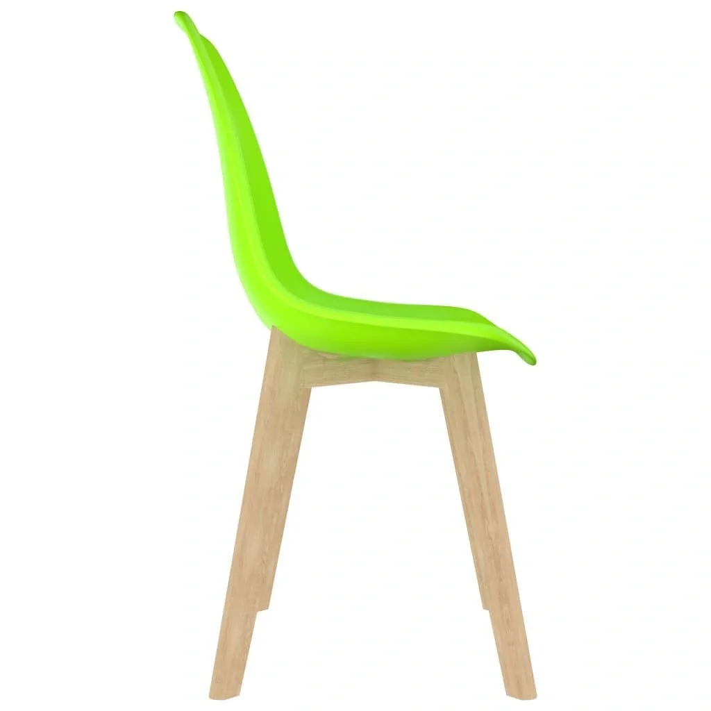 Esstischstühle 4tlg. Kunststoff grün - 6