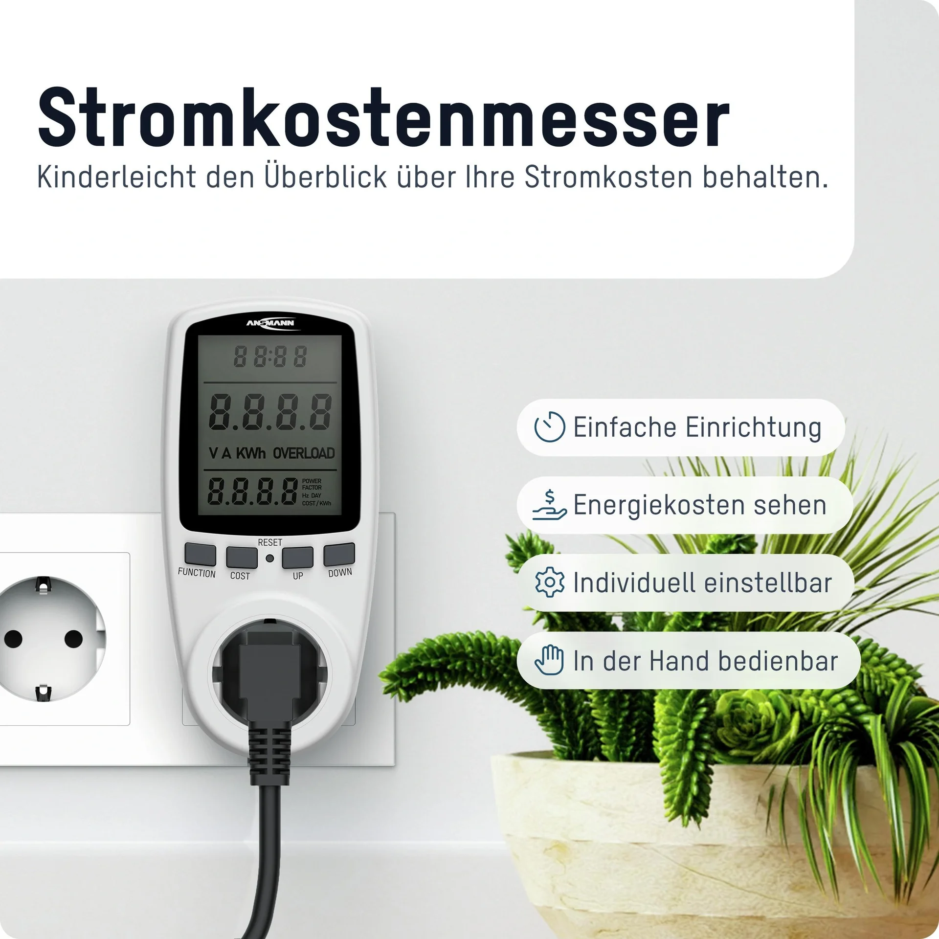 Energiekosten Messgerät mit Speicherfunktion - 4