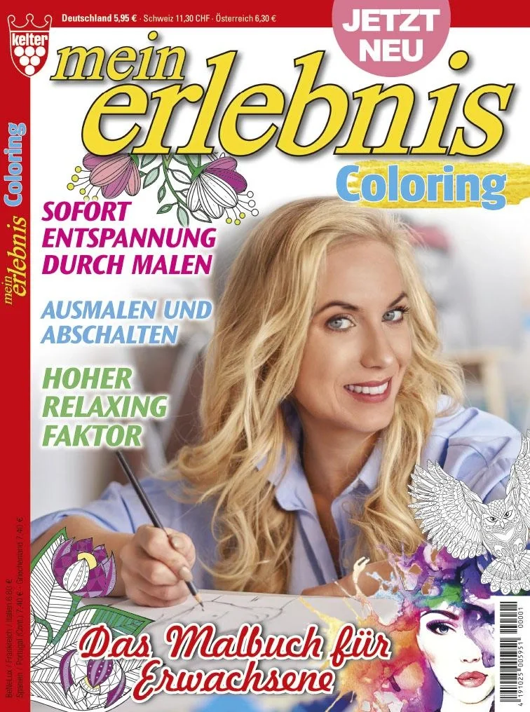 Malbuch für Erwachsene, 2er-Set - 5