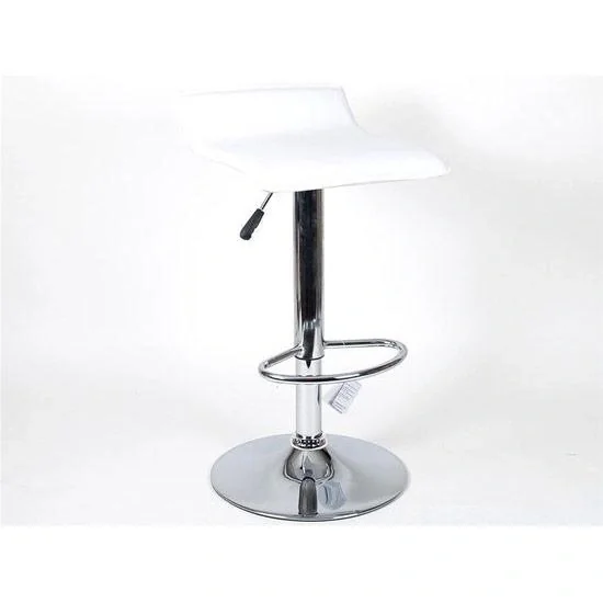 Gerimport Barhocker Weiß - 39x36x84 cm - 1