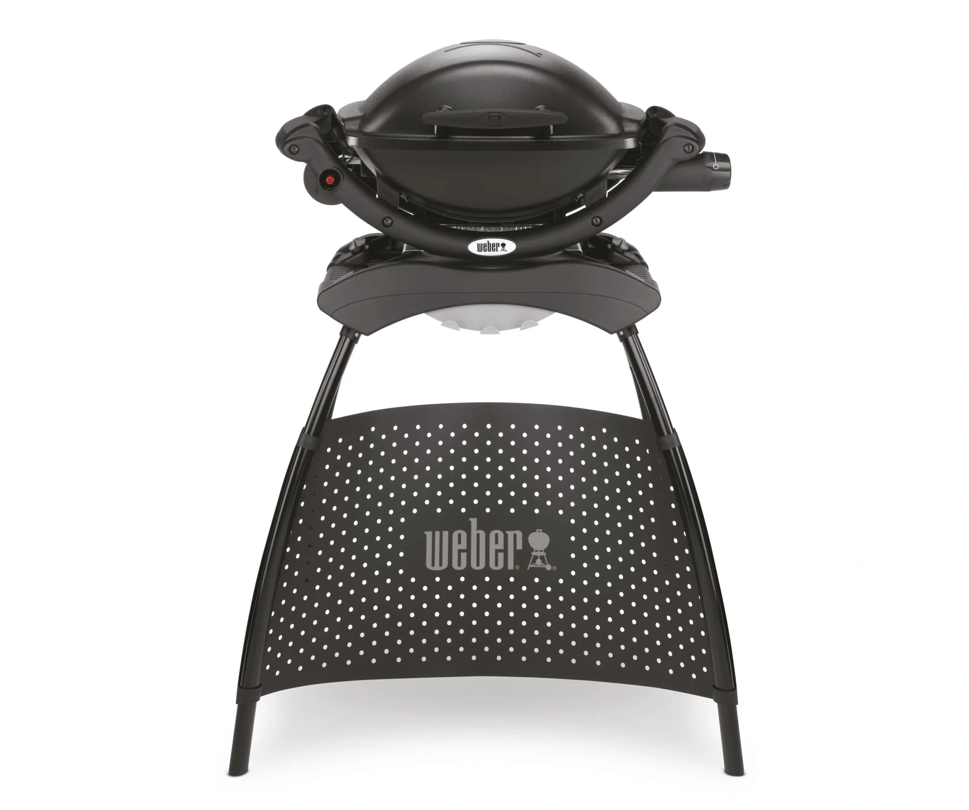Gasgrill Q 1000 Stand, black, ohne Seitentische - 1