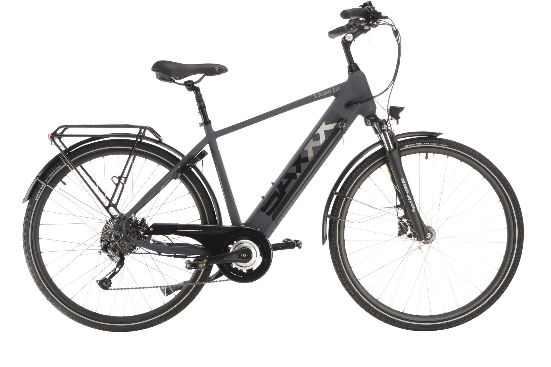 Herren Trekking E-Bike, 28 Zoll, Rahmenhöhe 50 cm 9-Gang Kettenschaltung blaugrau, Kempten - 2