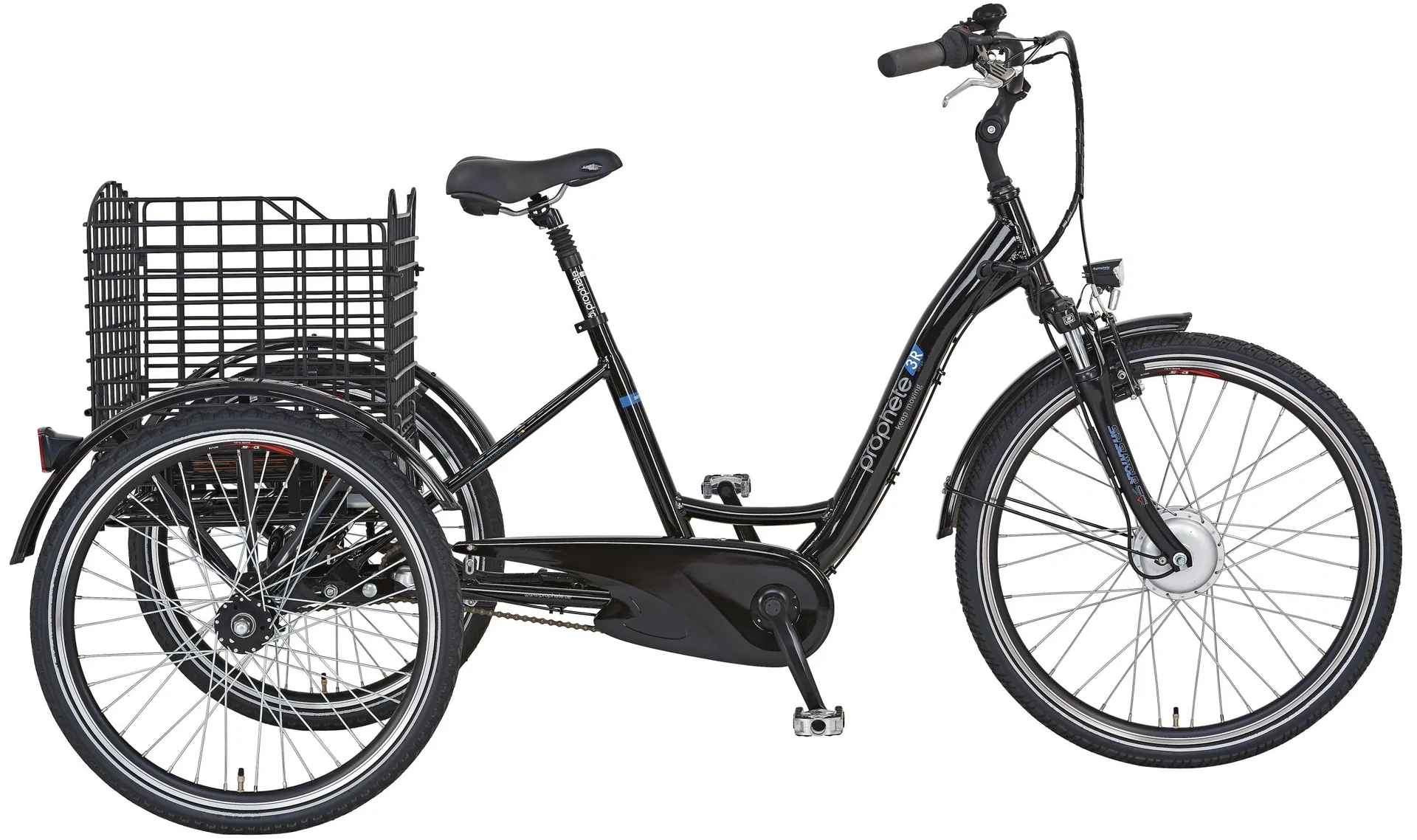 E-Bike-Dreirad, 24/26 Zoll, Rahmenhöhe 46 cm, 3-Gang Nabenschaltung, schwarz, CARGO 3R 20.ESL.10 - 5