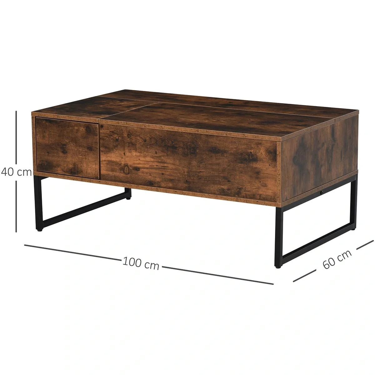 Couchtisch, braun - 1