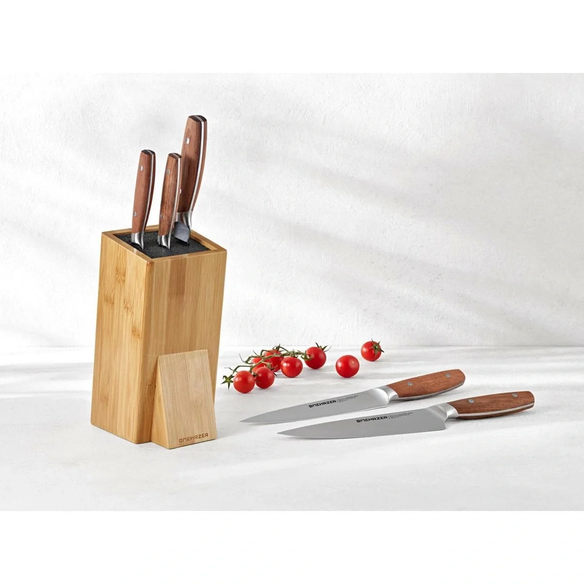 Mehrzer - 5-tlg. Messerset - Bubingaholz - Deutscher Qualitätsstahl - 4