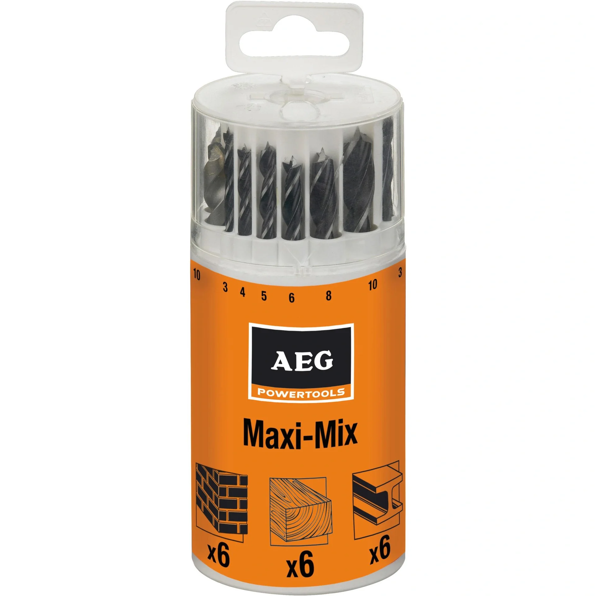 Maxi Mix borenset Kunststoffkassette 18 Platte - 1