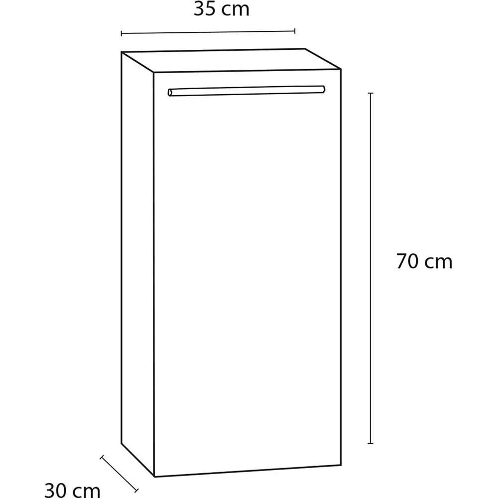 Säulenbox Force - niedrig - richtig - Eiche - 2