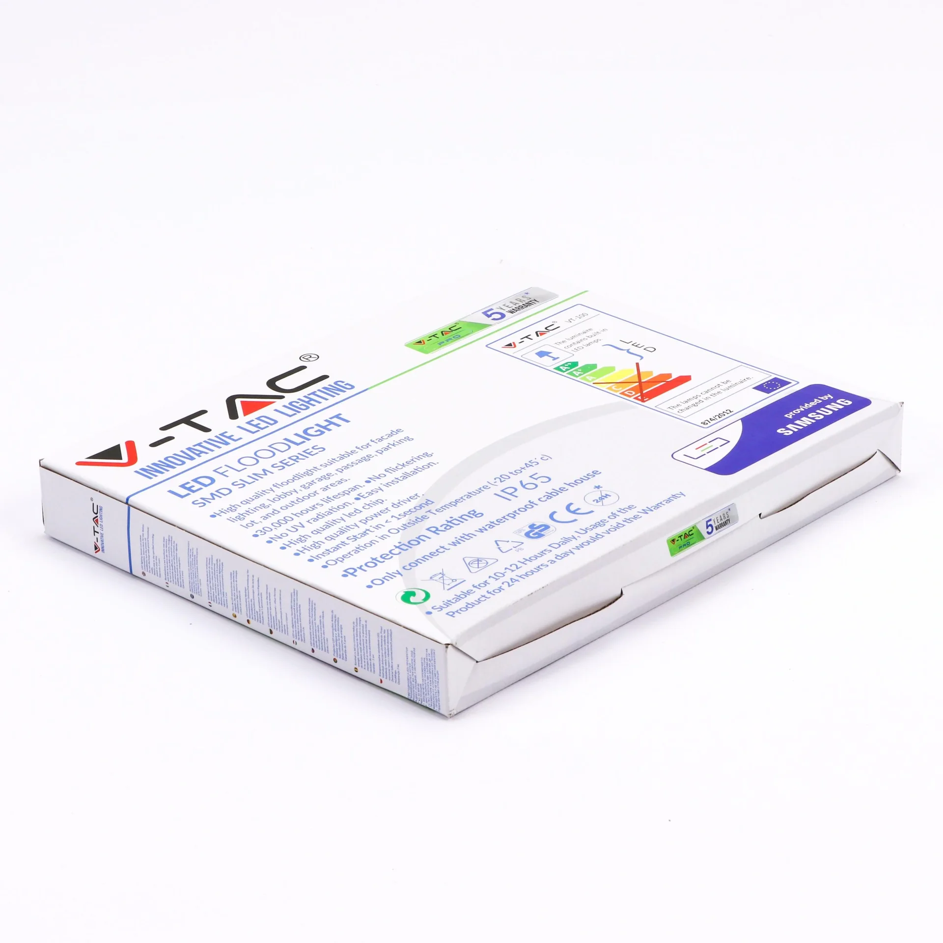 VT-100-G LED-Flutlicht - 100 W - 8000 Lumen - 4000K - grau - 3