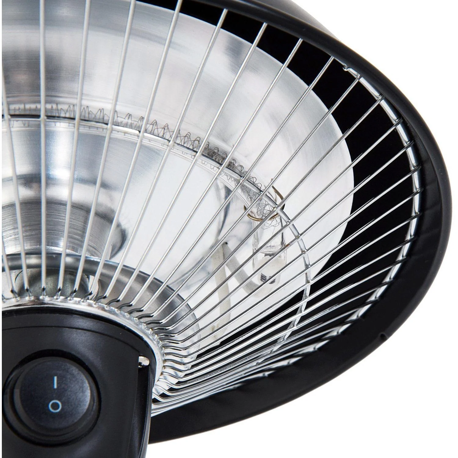 Deckenheizstrahler Heizstrahler 600W Schwarz Ø25 - 8