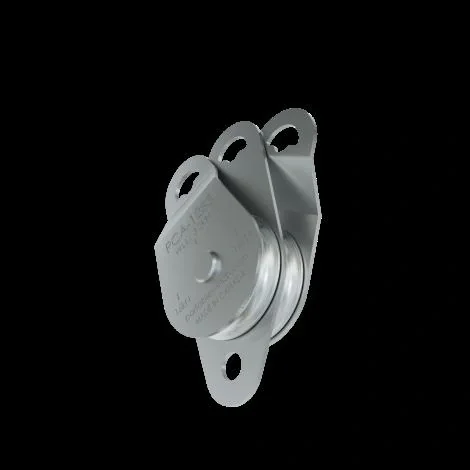 Umlenkrolle aus Edelstahl, doppelt, Ø 76 mm - 4