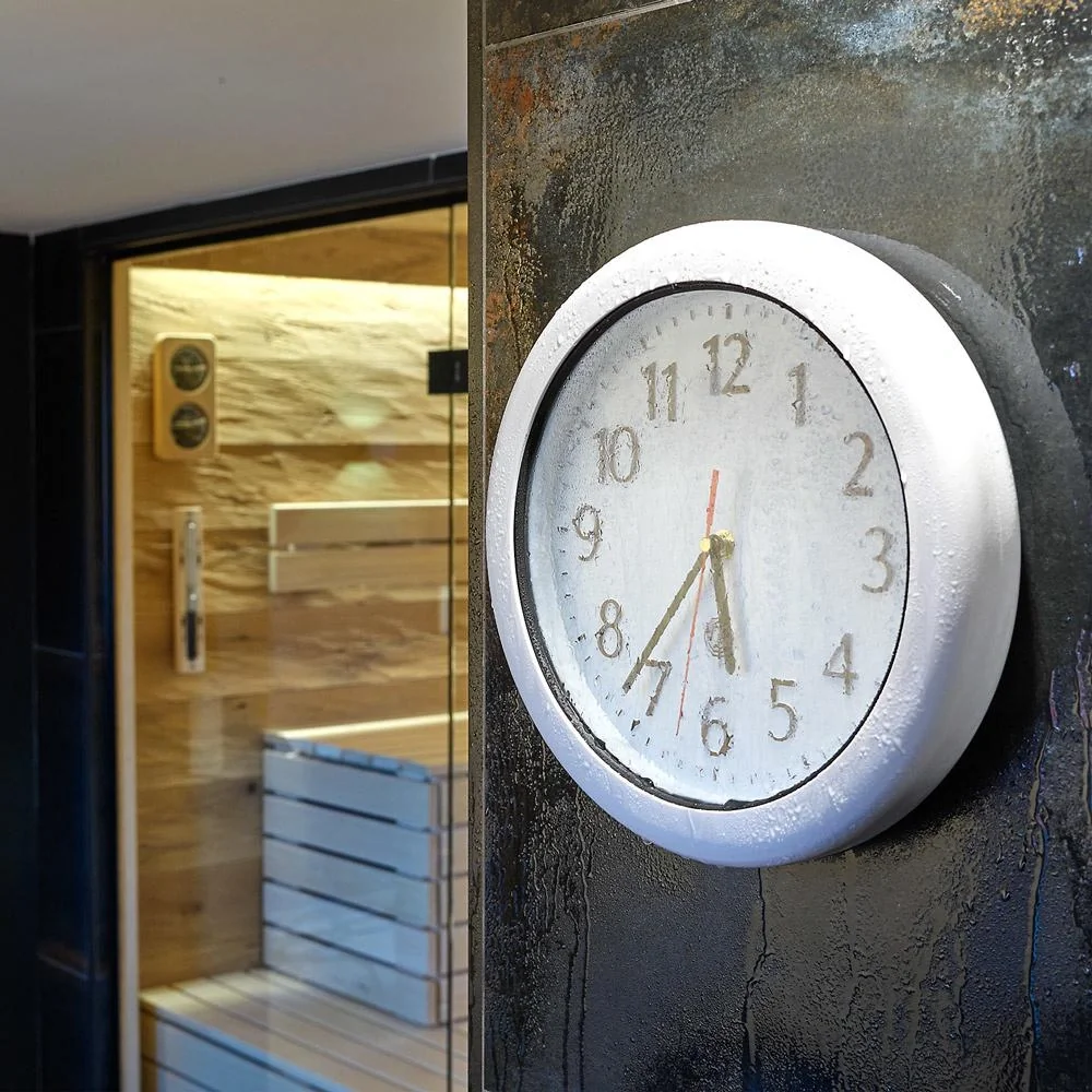 Wanduhr - Wasserdicht - 33cm - Weiß - 3
