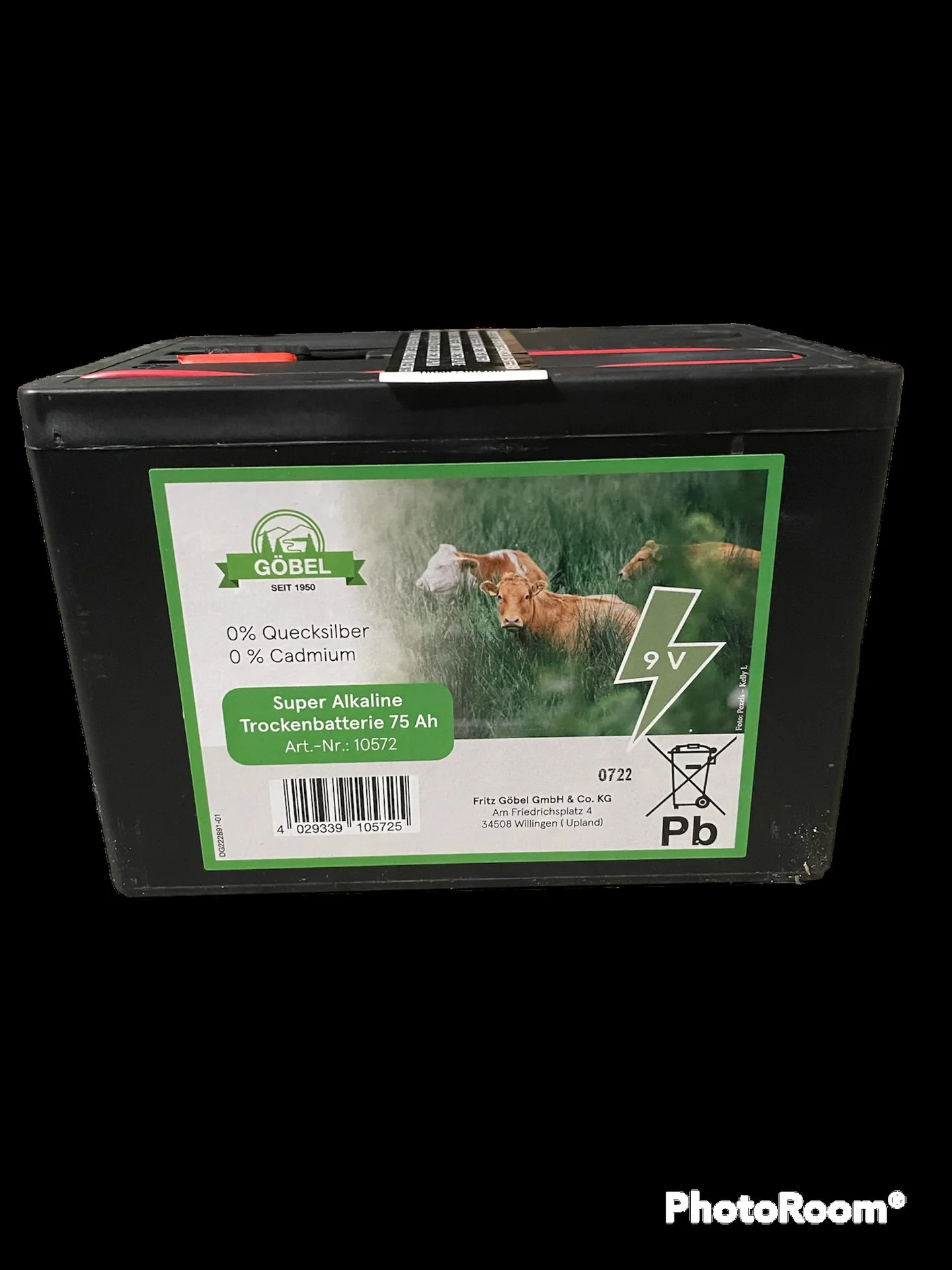 Weidezaunbatterie Premium 75, 9 Volt - Alkaline - 2