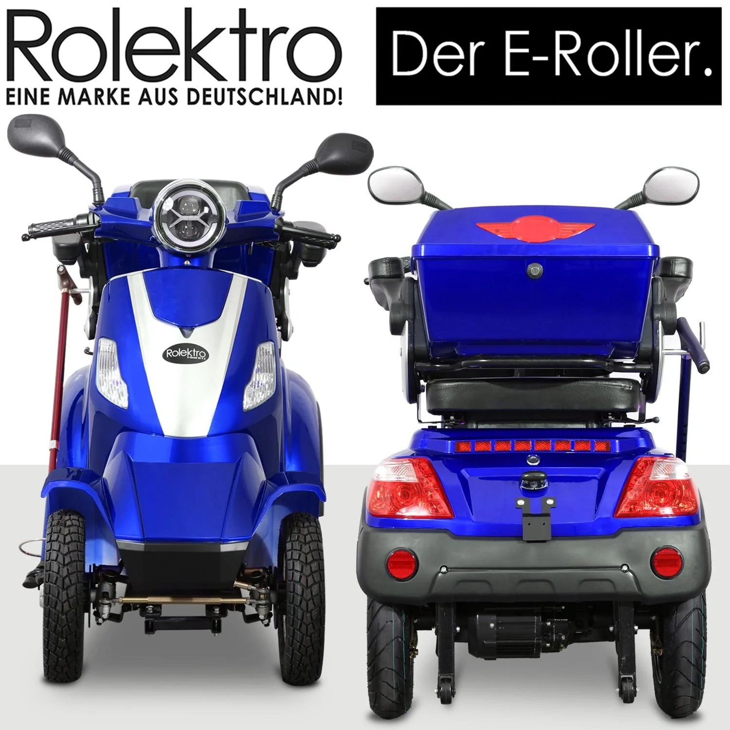 E-Quad 25 V. 2 Blau - 1.000 Watt + Straßenverkehrszulassung - 9
