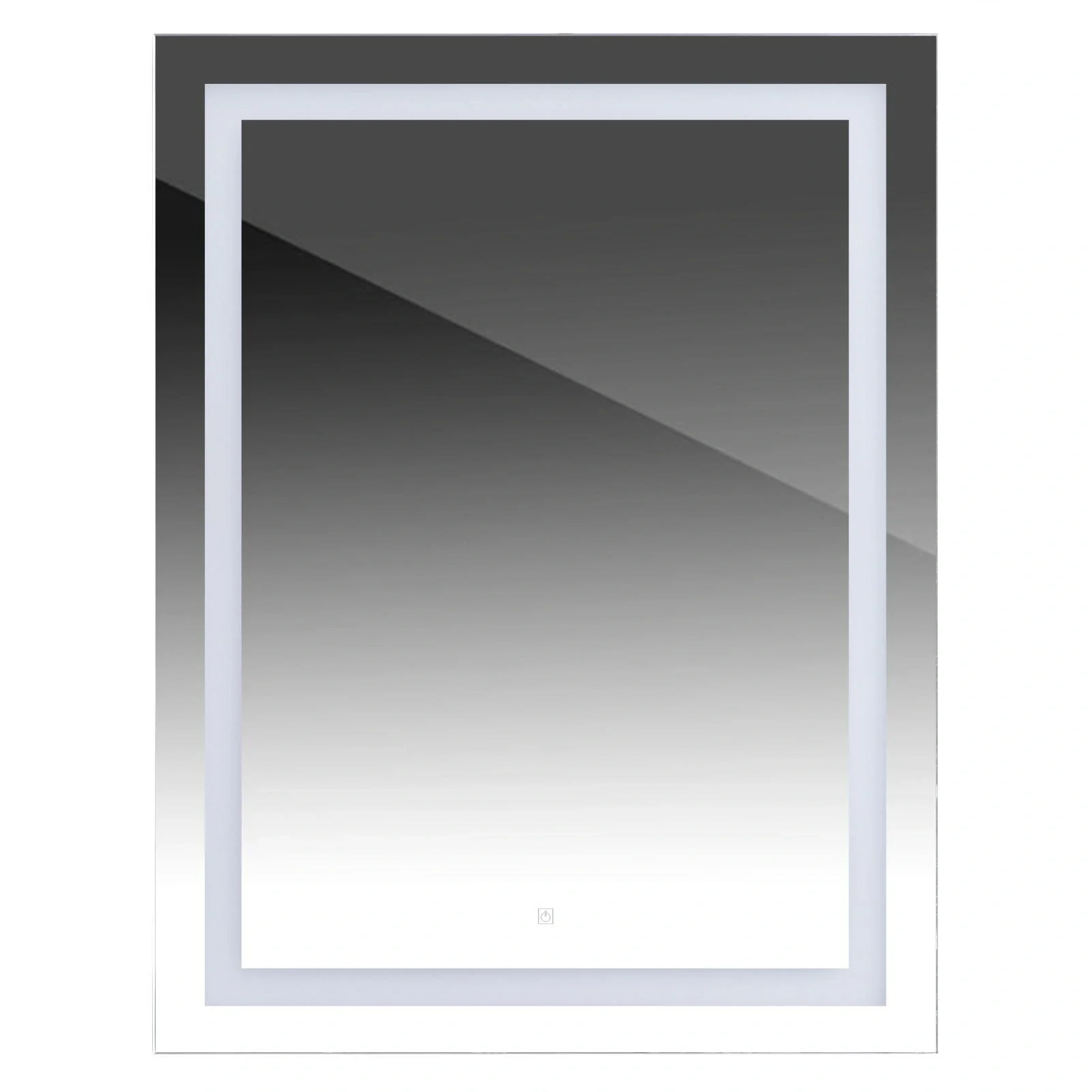 Badezimmerspiegel mit LED-Beleuchtung, weiß - 7