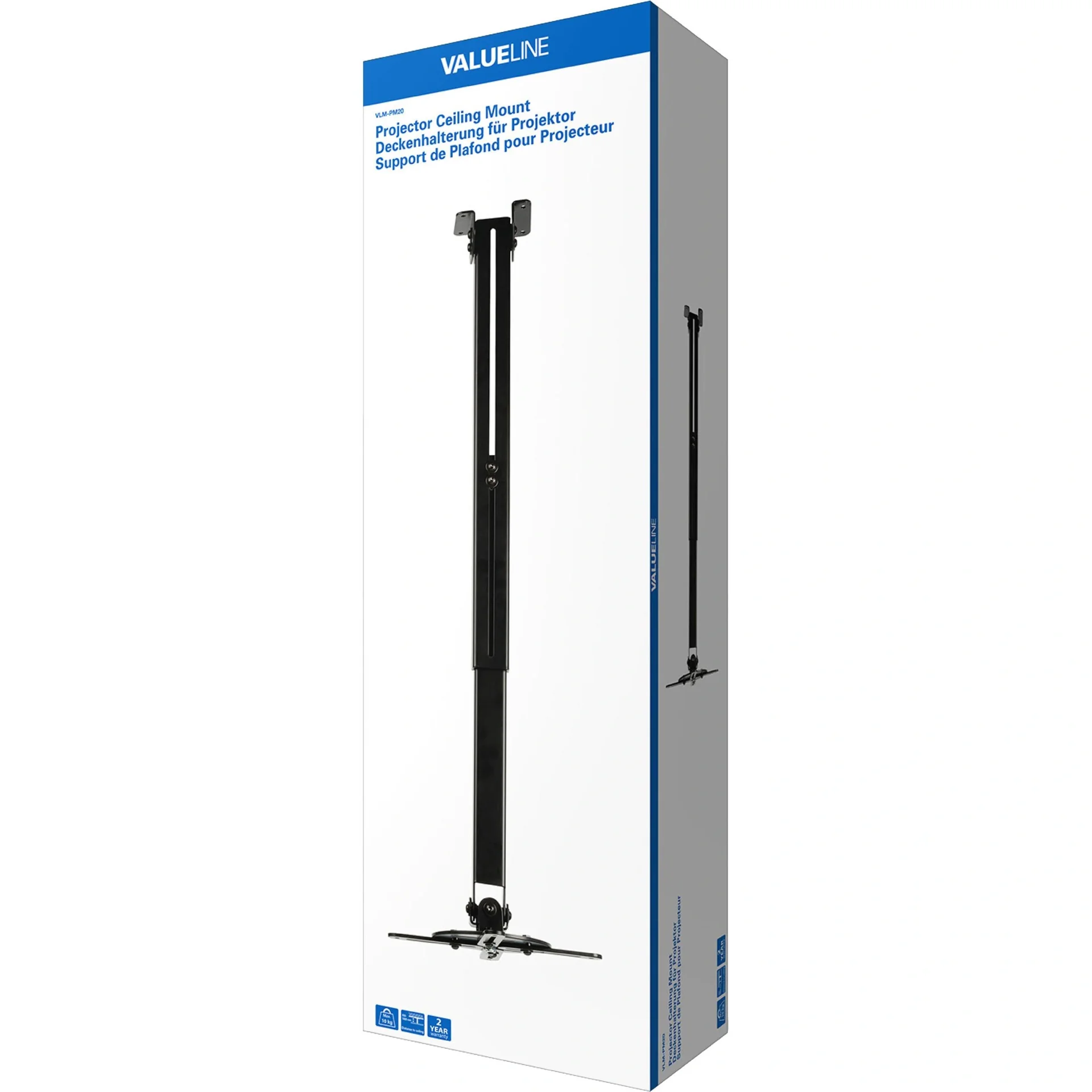 Projektor-Deckenhalterung vollbeweglich 10 kg Schwarz - 3