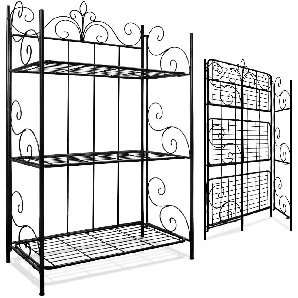 Metall-Pflanzenständer - Schwarz - Classic - 3