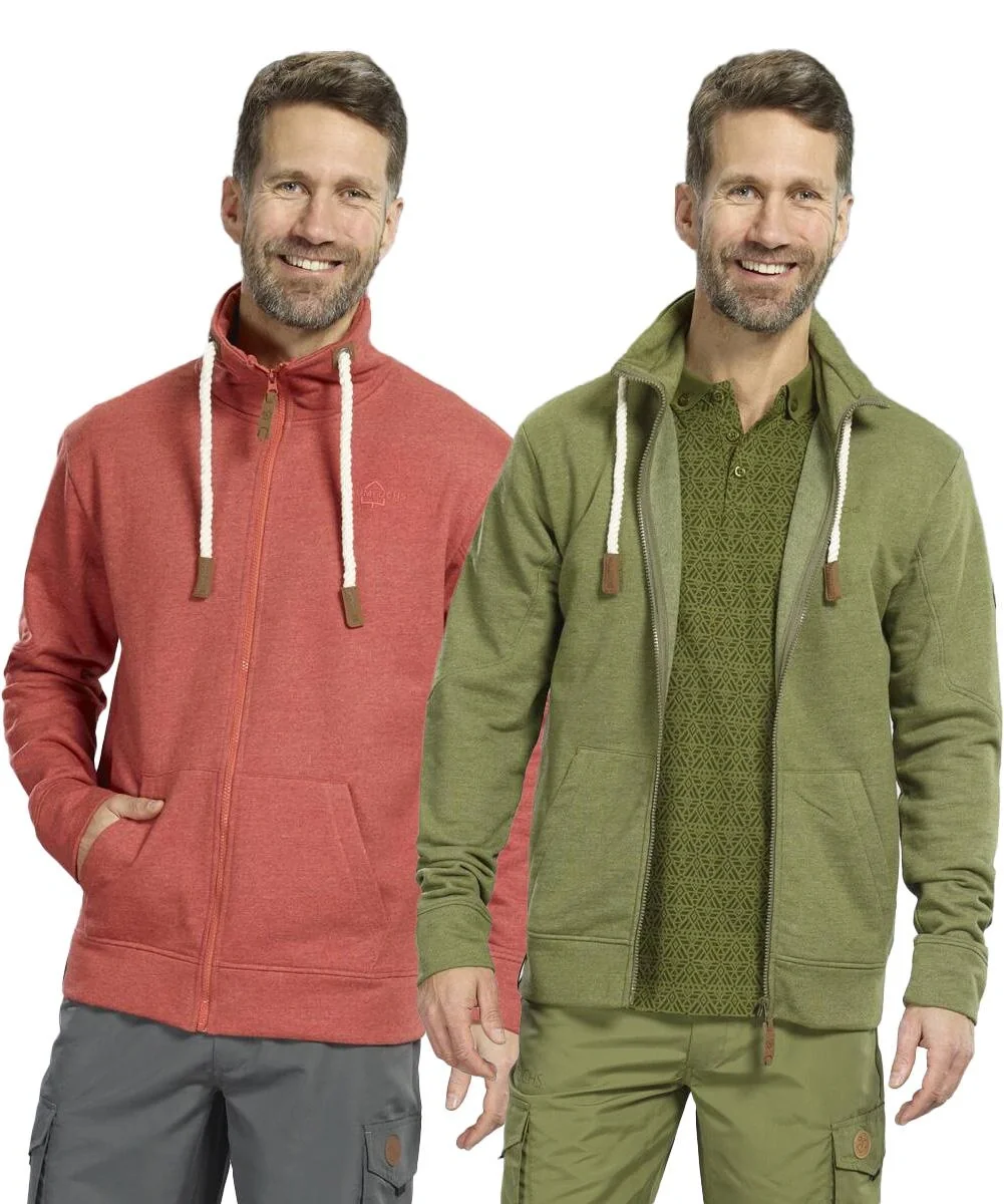 Sweatjacke, Farbe rot, Gr.2XL - 2