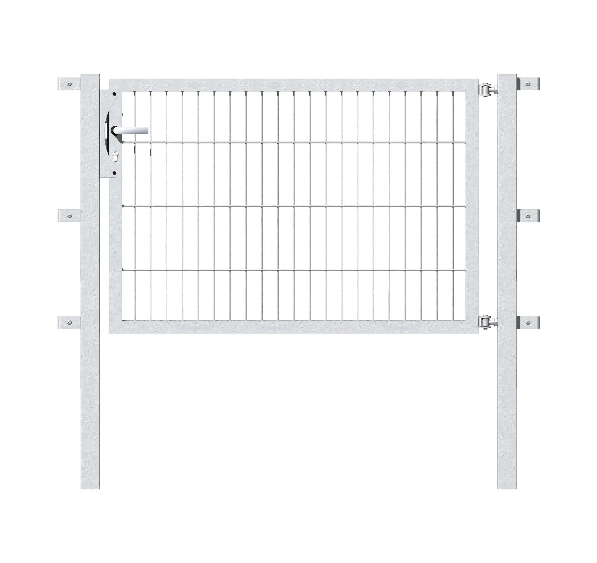 Einzeltor Flexo , feuerverzinkt, Breite 125 cm, Höhe 120 cm - 2