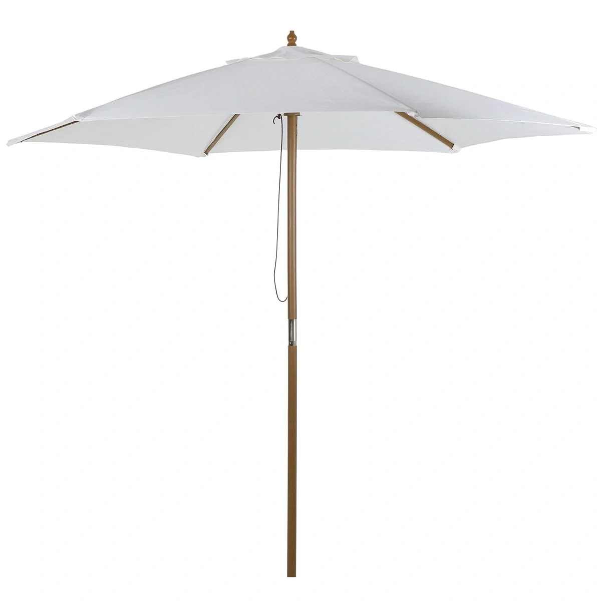 Sonnenschirmmarkise 3-Stufen-Bambus 180/ Polyestercreme - 1