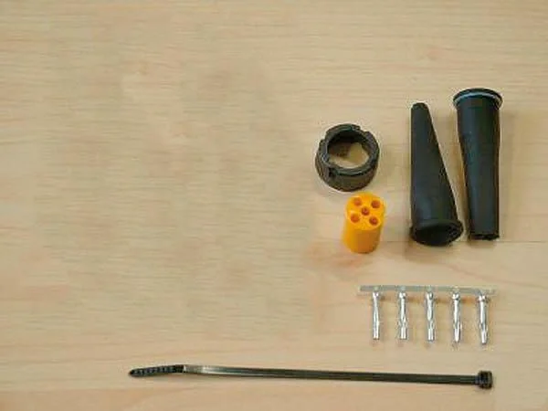 Bajonett Verbinder, rechts - grün - 4