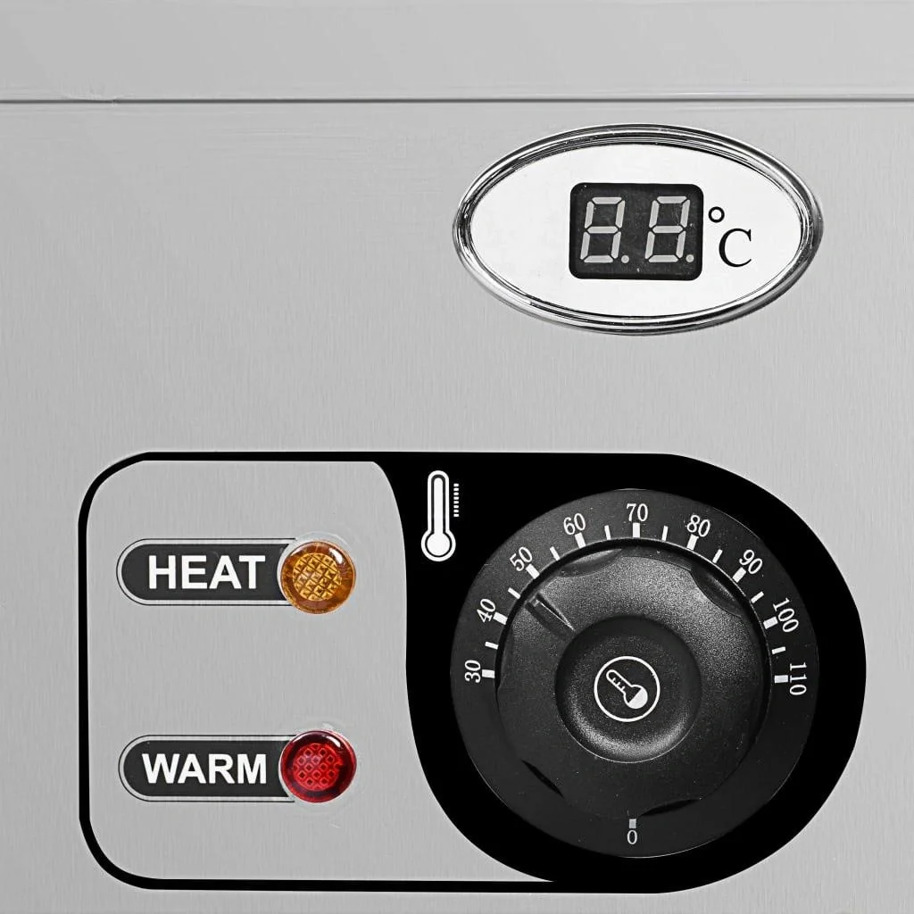 Speisenwärmer Bain-Marie mit 5 Schalen GN 1/2 aus Edelstahl - 1