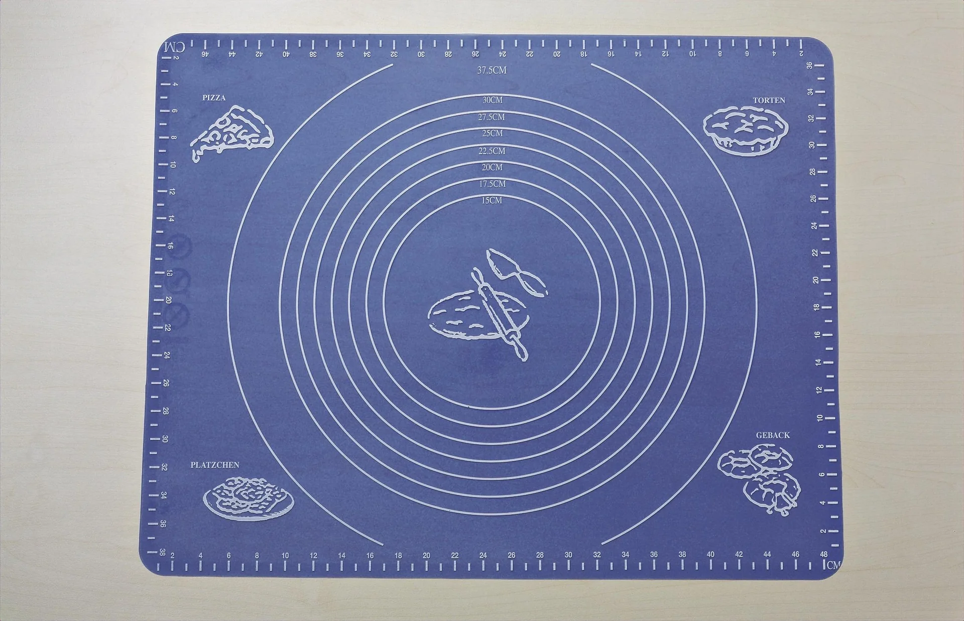 Silikon Backmatte mit Einteilung - 2