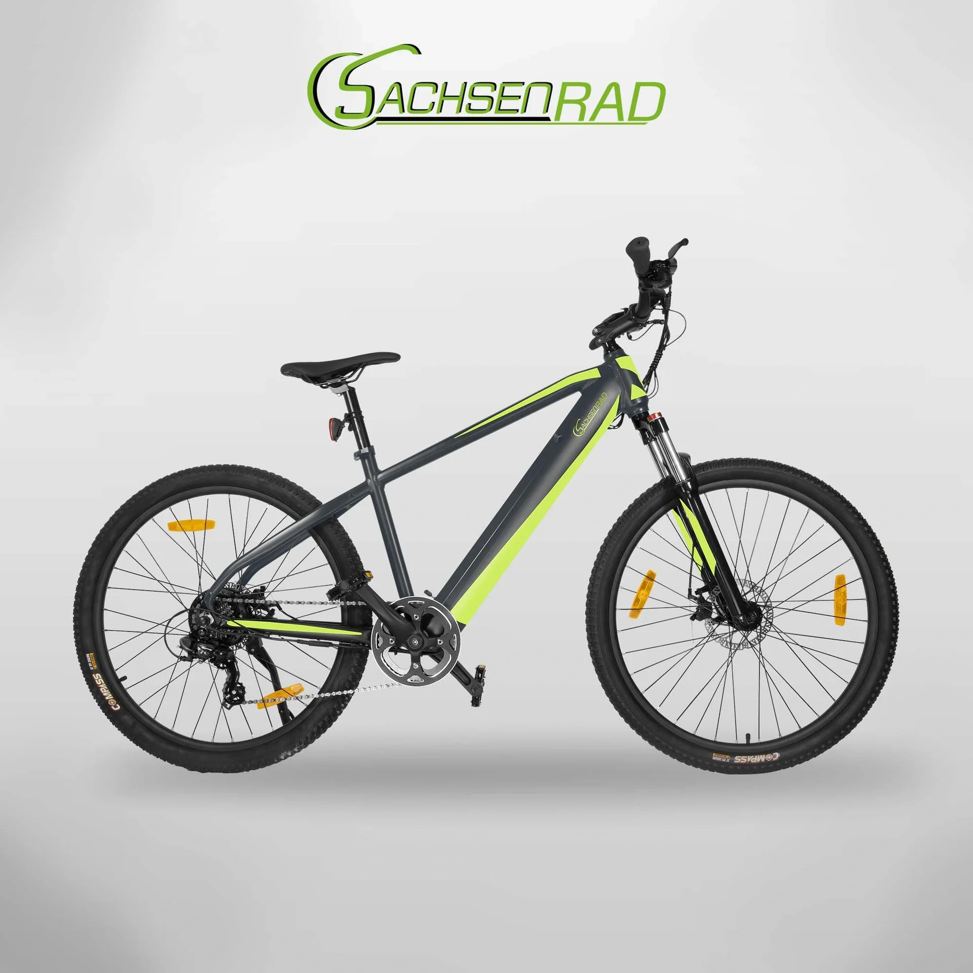 Unisex E-Racing Mountain Bike 27,5 Zoll, 7-Gang Kettenschaltung, grau, RR - 8