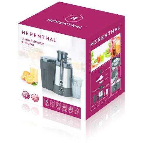 Herenthal Entsafter/ Saftpresse/ Powerjuicer - 850W - 2