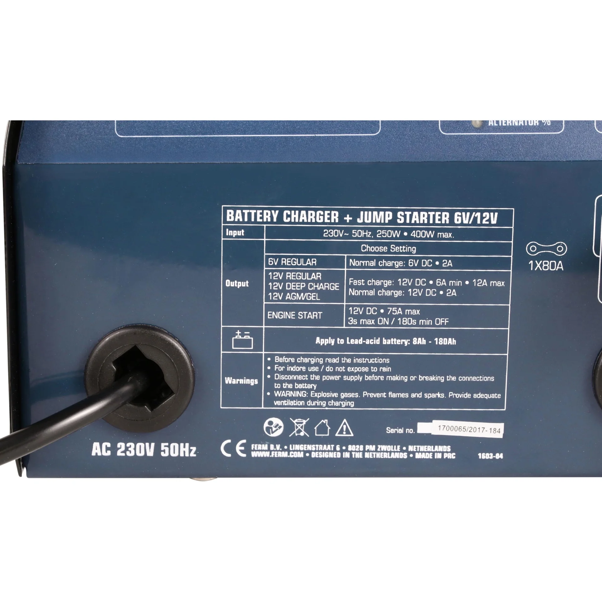 BCM1020 Batterieladegerät 6/12V - Startfunktion - Impulserhaltungsladung - Überlade-Kurzschluss- und Verpolungsschutz - - 6