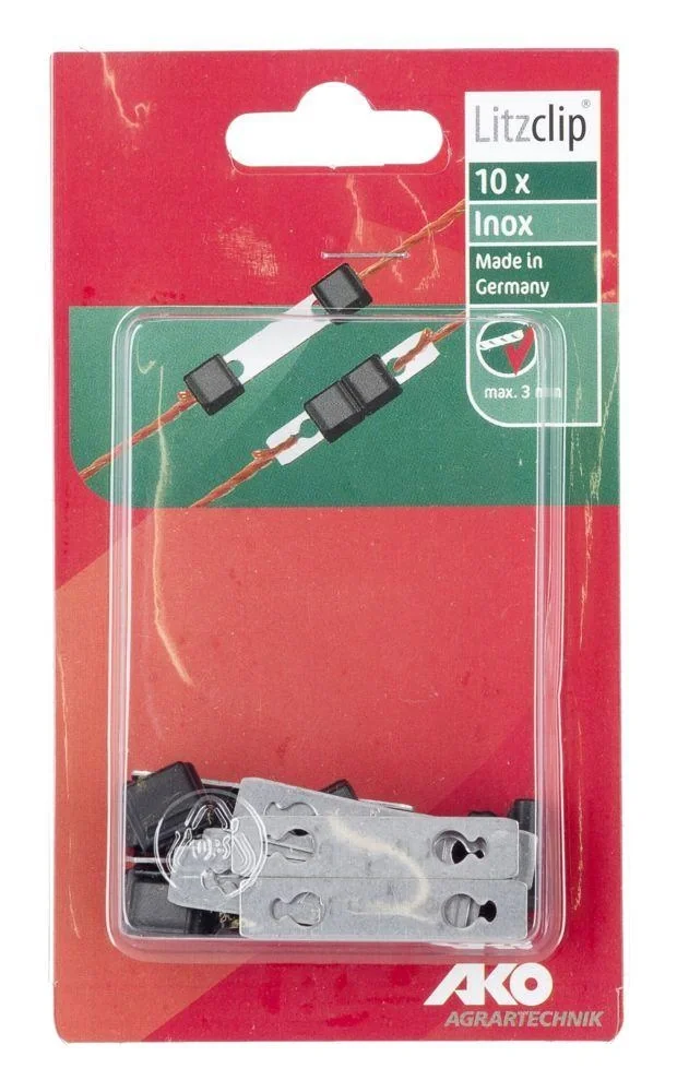 Litzclip Litzenverbinder, 3mm, gerade, Edelstahl,10 Stück - 5
